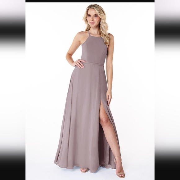 Azazie Dresses & Skirts - Azazie Bree Bridesmaid Dress In Taupe